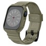 Husa pentru Apple Watch 4/5/6/7/8/9/SE/SE 2 (44/45mm) + Curea - Spigen Rugged Armor Pro - Vintage Khaki