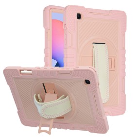 Husa pentru Samsung Galaxy Tab S6 Lite 10.4 (2020 / 2022) - Techsuit StripeShell 360 - Pink
