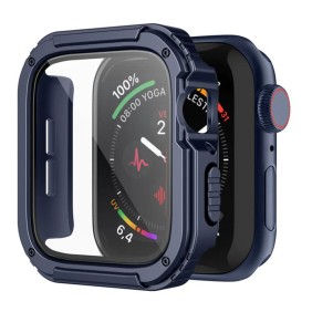 Husa pentru Apple Watch 7 / 8 / 9 (45mm) + Folie - Lito Watch Armor 360 - Blue