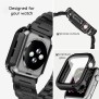 Husa pentru Apple Watch 7 / 8 / 9 (41mm) + Folie - Lito Watch Armor 360 - Blue