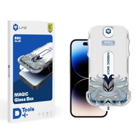 Folie pentru iPhone 13 / 13 Pro / 14 - Lito Magic Glass Box D+ Tools - Clear