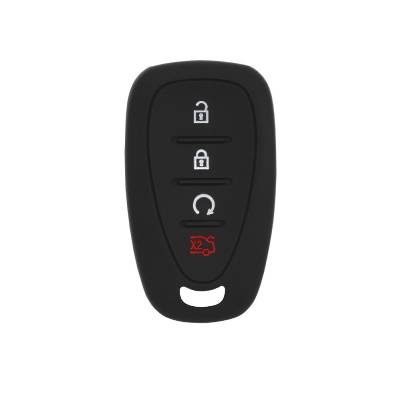Husa pentru cheie Chevrolet Malibu XL, Equinox, Camaro, Cruze, Sonic, Volt, Tracker, Onix, Trax - Techsuit Car Key Case (1013.08) - Black
