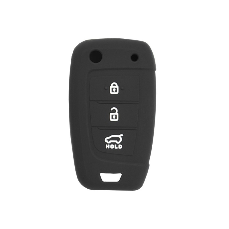 Husa pentru cheie Hyundai Tucson, Kona, i30, i35, i40 - Techsuit Car Key Case (2003.21) - Black