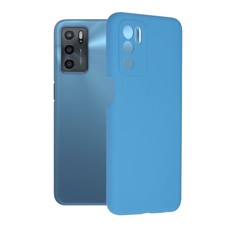Husa pentru Oppo A16 / A16s / A54s - Techsuit Soft Edge Silicone - Denim Blue
