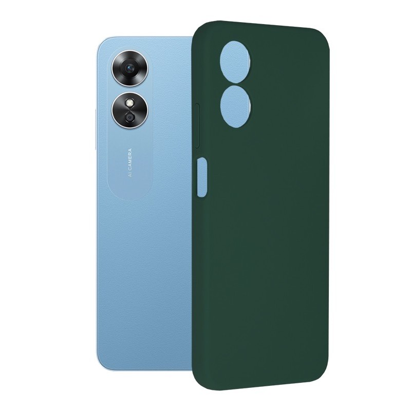 Husa pentru Oppo A17 - Techsuit Soft Edge Silicone - Dark Green