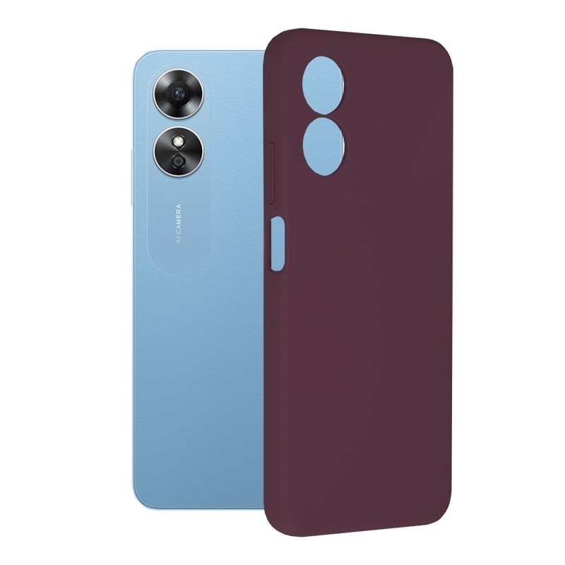 Husa pentru Oppo A17 - Techsuit Soft Edge Silicone - Plum Violet