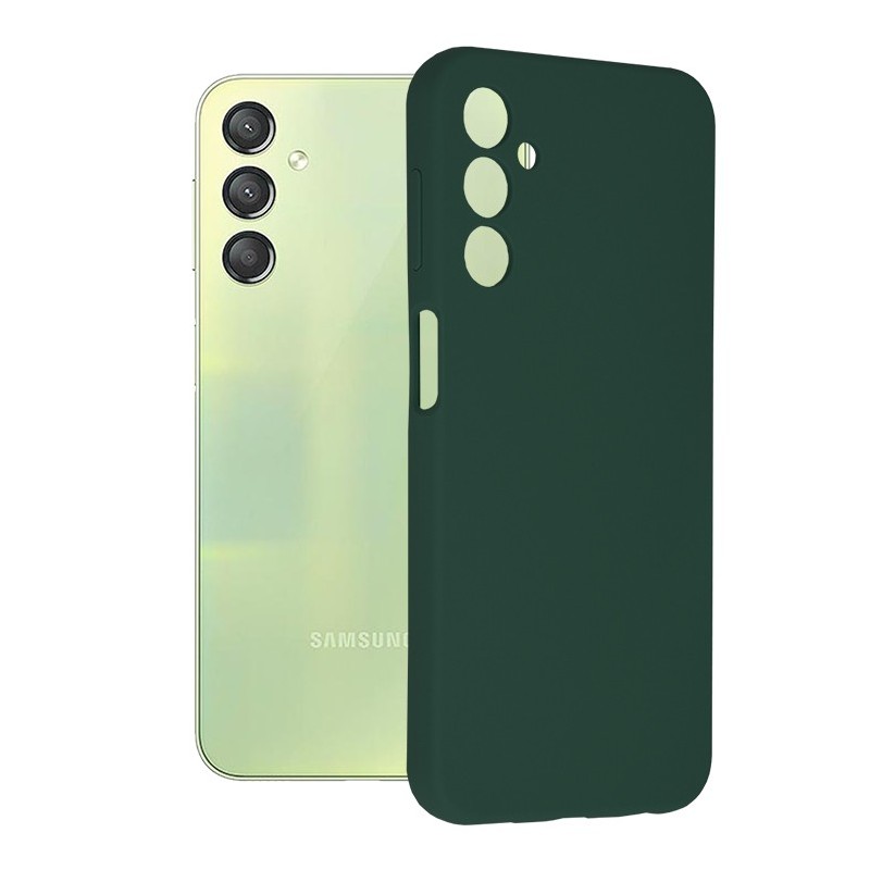 Husa pentru Samsung Galaxy A24 - Techsuit Soft Edge Silicone - Dark Green