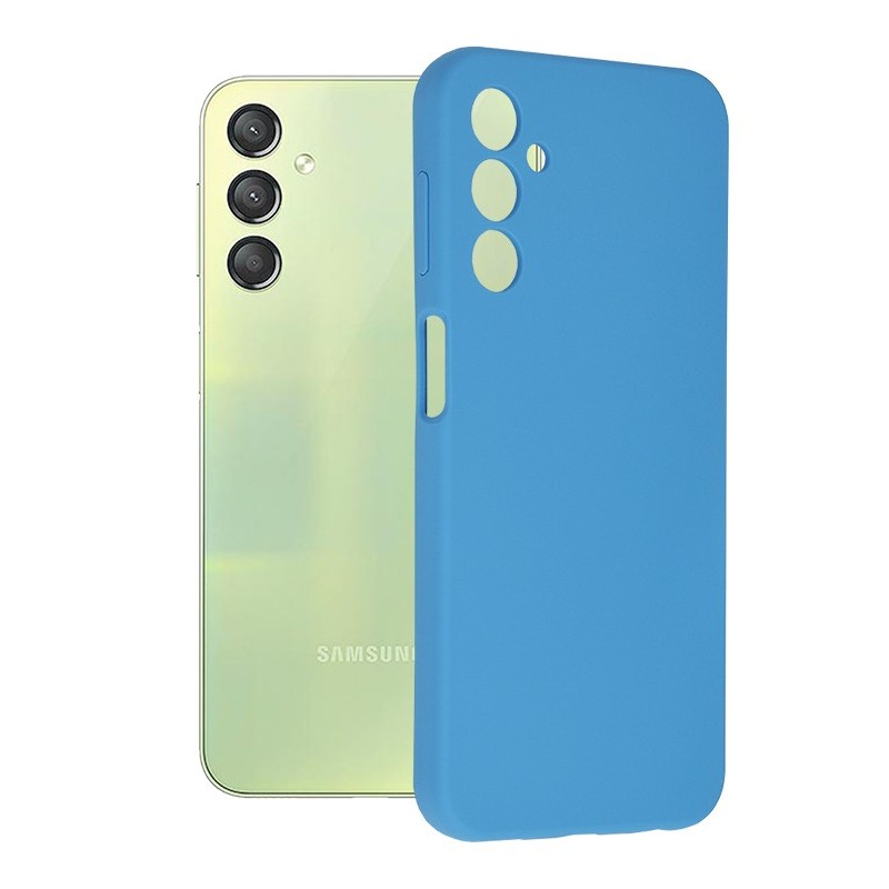 Husa pentru Samsung Galaxy A24 - Techsuit Soft Edge Silicone - Denim Blue