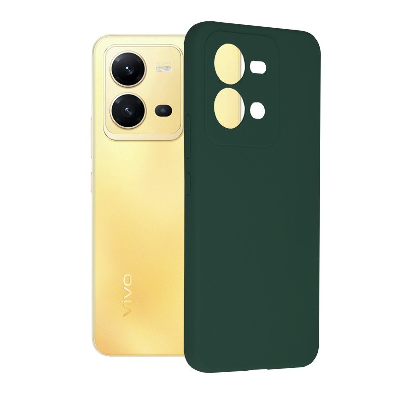 Husa pentru Vivo X80 Lite - Techsuit Soft Edge Silicone - Dark Green