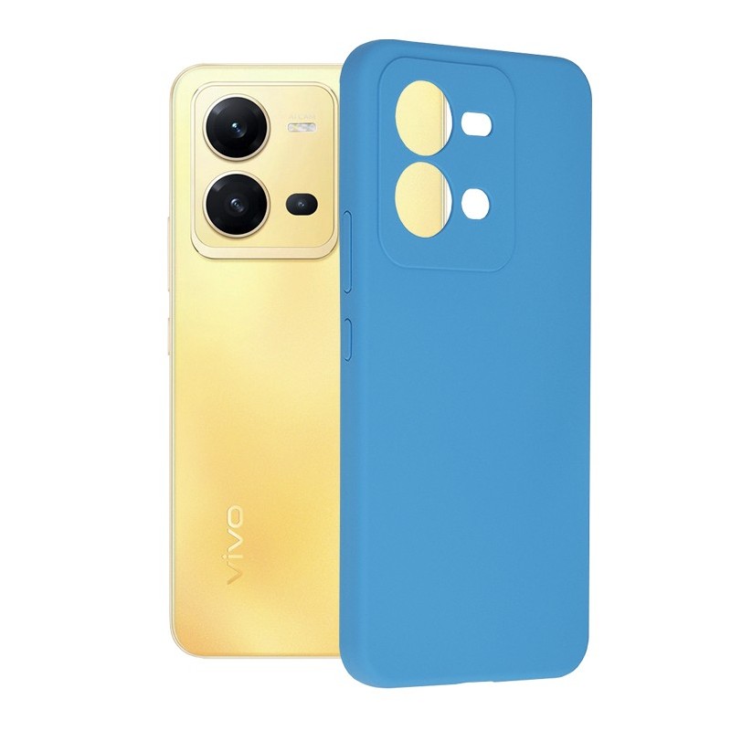 Husa pentru Vivo X80 Lite - Techsuit Soft Edge Silicone - Denim Blue