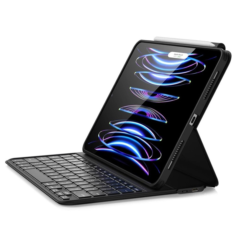 Husa pentru iPad Air 4 / 5 (2020/2022) / iPad Pro 11 (2018 / 2020 / 2021 / 2022) - ESR Ascend Keyboard Lite - Black