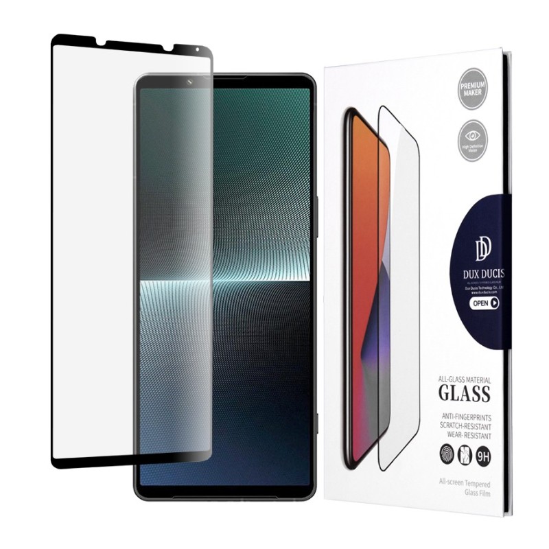 Folie pentru Sony Xperia 1 V - Dux Ducis Tempered Glass - Black