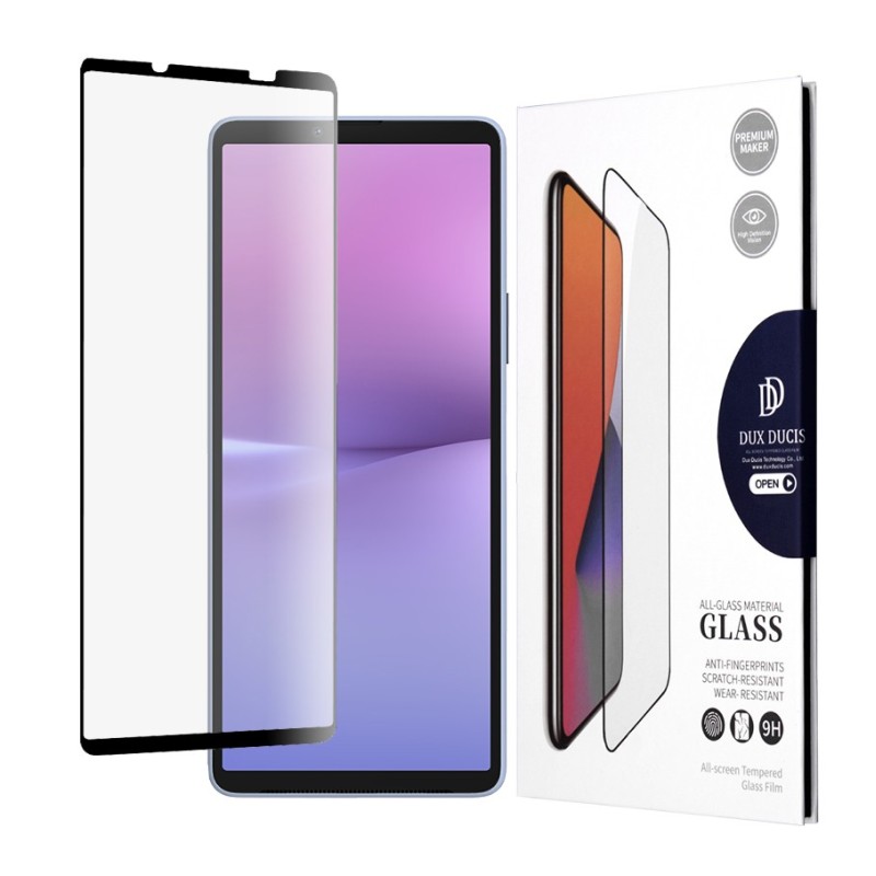 Folie pentru Sony Xperia 10 V - Dux Ducis Tempered Glass - Black