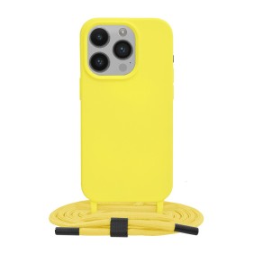 Husa pentru iPhone 14 Pro - Techsuit Crossbody Lanyard - Yellow