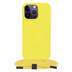 Husa pentru iPhone 14 Pro Max - Techsuit Crossbody Lanyard - Yellow