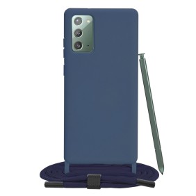 Husa pentru Samsung Galaxy Note 20 4G / Note 20 5G - Techsuit Crossbody Lanyard - Blue