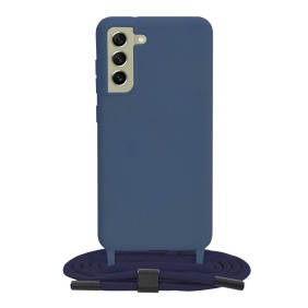 Husa pentru Samsung Galaxy S21 FE 5G - Techsuit Crossbody Lanyard - Blue
