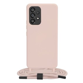 Husa pentru Samsung Galaxy A53 5G - Techsuit Crossbody Lanyard - Pink