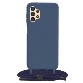 Husa pentru Samsung Galaxy A13 4G - Techsuit Crossbody Lanyard - Blue