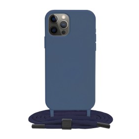 Husa pentru iPhone 12 Pro - Techsuit Crossbody Lanyard - Blue