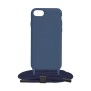 Husa pentru iPhone SE 2, SE 2020 / SE 3, SE 2022 - Techsuit Crossbody Lanyard - Blue