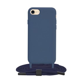 Husa pentru iPhone 7 / 8 / SE 2, SE 2020 / SE 3, SE 2022 - Techsuit Crossbody Lanyard - Blue