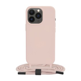 Husa pentru iPhone 13 Pro - Techsuit Crossbody Lanyard - Pink