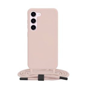 Husa pentru Samsung Galaxy S23 - Techsuit Crossbody Lanyard - Pink