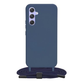 Husa pentru Samsung Galaxy A54 - Techsuit Crossbody Lanyard - Blue