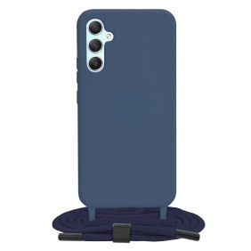 Husa pentru Samsung Galaxy A34 5G - Techsuit Crossbody Lanyard - Blue