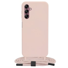 Husa pentru Samsung Galaxy A14 4G / A14 5G - Techsuit Crossbody Lanyard - Pink