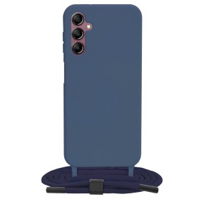 Husa pentru Samsung Galaxy A14 4G / A14 5G - Techsuit Crossbody Lanyard - Blue