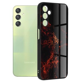 Husa pentru Samsung Galaxy A24 - Techsuit Glaze Series - Red Nebula