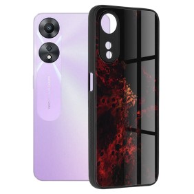 Husa pentru Oppo A58 5G / A78 5G - Techsuit Glaze Series - Red Nebula