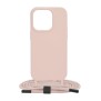 Husa pentru iPhone 14 Pro - Techsuit Crossbody Lanyard - Pink