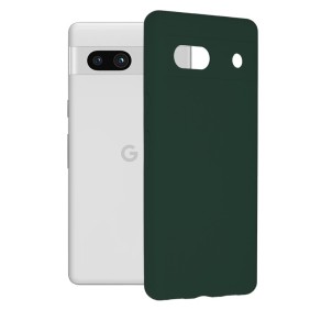 Husa pentru Google Pixel 7a - Techsuit Soft Edge Silicone - Dark Green
