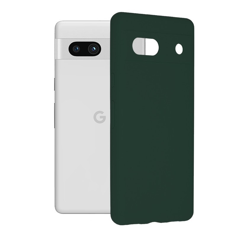 Husa pentru Google Pixel 7a - Techsuit Soft Edge Silicone - Dark Green