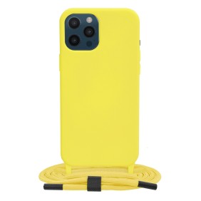 Husa pentru iPhone 12 Pro Max - Techsuit Crossbody Lanyard - Yellow
