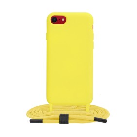 Husa pentru iPhone SE 2, SE 2020 / SE 3, SE 2022 - Techsuit Crossbody Lanyard - Yellow