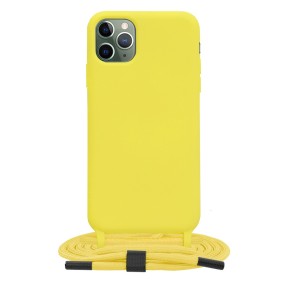 Husa pentru iPhone 11 Pro Max - Techsuit Crossbody Lanyard - Yellow