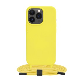 Husa pentru iPhone 13 Pro - Techsuit Crossbody Lanyard - Yellow