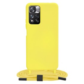 Husa pentru  Xiaomi Redmi Note 11 Pro+ 5G - Techsuit Crossbody Lanyard - Yellow