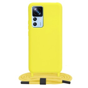 Husa pentru Xiaomi 12T / 12T Pro - Techsuit Crossbody Lanyard - Yellow