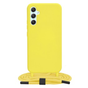 Husa pentru Samsung Galaxy A34 5G - Techsuit Crossbody Lanyard - Yellow