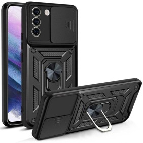 Husa pentru Samsung Galaxy S21 FE 5G - Techsuit CamShield Series - Black