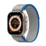 Curea pentru Apple Watch 1/2/3/4/5/6/7/8/9/SE/SE 2 (38/40/41mm) - Techsuit Watchband (W039) - Blue / Gray