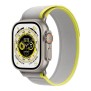 Curea pentru Apple Watch 1/2/3/4/5/6/7/8/9/SE/SE 2/Ultra/Ultra 2 (42/44/45/49mm) - Techsuit Watchband (W039) - Yellow / Gray