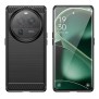 Husa pentru Oppo Find X6 - Techsuit Carbon Silicone - Black