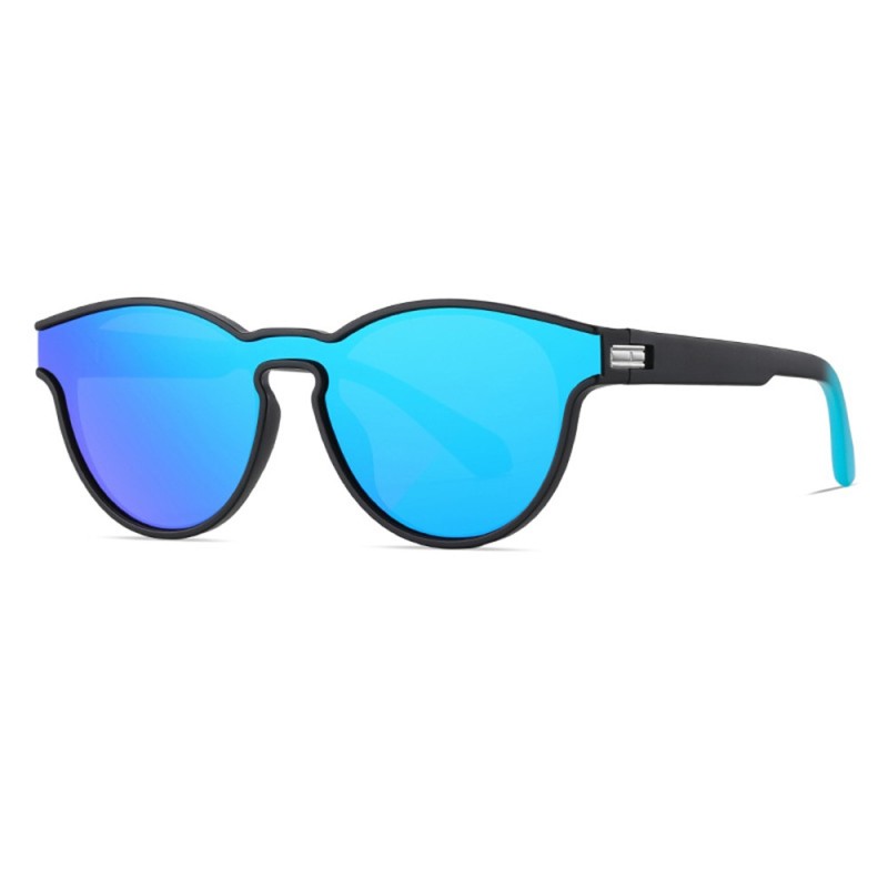 Ochelari de Soare - Techsuit (TR7545) - Matte Black / Blue Green