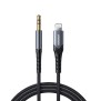 Cablu Jack 3.5mm la Lightning, Hi-Fi, 1m - JoyRoom (SY-A02) - Black